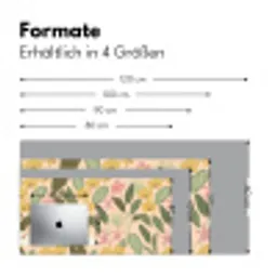 Patroon - Bloemen - Kleurrijk Muismat XXL klein -ysfeer5_duits