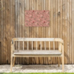 Botanisch - Bloemen - Roze Tuinposter op houten frame 2 cm dik klein 845 -sfeer4