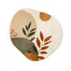 Vormen - Rond - Bladeren - Beige Wandcirkel Organisch Forex 3mm klein -3d