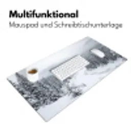 Rivier - Bevroren - Landschap - Winter Muismat XXL klein -ysfeer4_duits