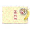 Nice - Stippen - Roze - Geel Placemat vinyl groot -zzzproduct_Kitchenyeah-website