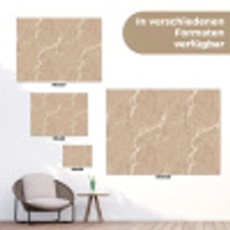 Beige - Marmer - Organisch - Wit tuinposter los doek klein 239 -Xsfeer9_DE