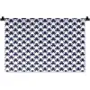 Oceaan - Octo - Blauw - Wit Wandkleed katoen klein 269 -zz3d