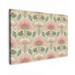 Klassiek - Patroon - Roze Tuinposter op houten frame 2 cm dik klein 845 -3d