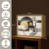Abstract - Goud - Zilver - Vormen - Aesthetic - Modern Light Box met batterij (Wandlamp) middel -USP_websiteoverzichtNL
