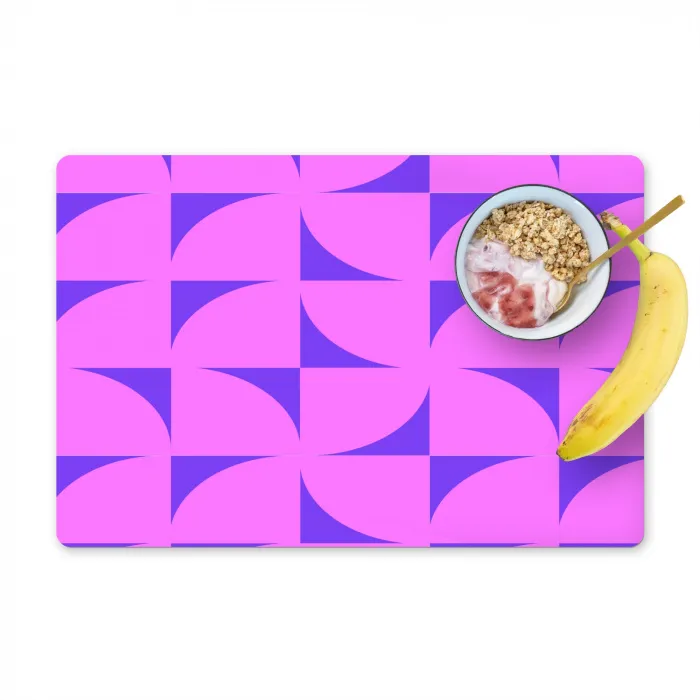 Kwadranten - Paars - Roze - Vierkanten Placemat vinyl groot 368 -zzzproduct_Kitchenyeah-website
