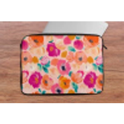Bloesems - Vrolijk - Kleurrijk laptophoes neopreen klein 279 -tafel