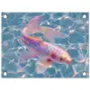 Vis - Water - Blauw - Licht tuinposter los doek klein -3d