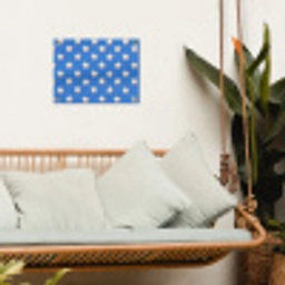 Sterren - Patroon - Blauw tuinposter los doek klein 239 -sfeer7