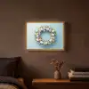Krans - Eieren - Bloemen Light Box met batterij (Wandlamp) middel -sfeer4