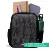 Groene camouflage print Rugzak - Zwart middel -inhoud_NL