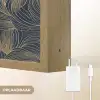 Abstract - Lijnen - Blauw - Goud Light Box met batterij (Wandlamp) middel 907 -USP_websiteoplaadbaarNL