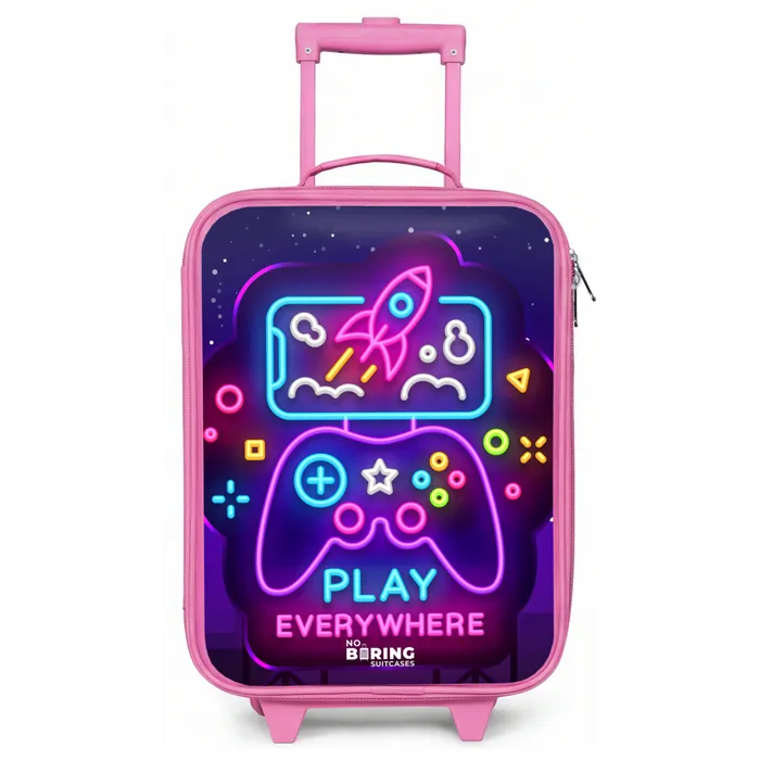 Neonbord met controller Kinderkoffer - Roze klein -zz3dotto