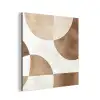 Snijdende cirkels - Overlappende vlakken aluminium wit klein -3d