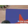 Slow down you're doing fine - Ster - Blauw muismat rubber klein -closeup