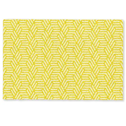 Geel - Patroon - Geometrisch Deurmat klein 898 -zkaufland3d