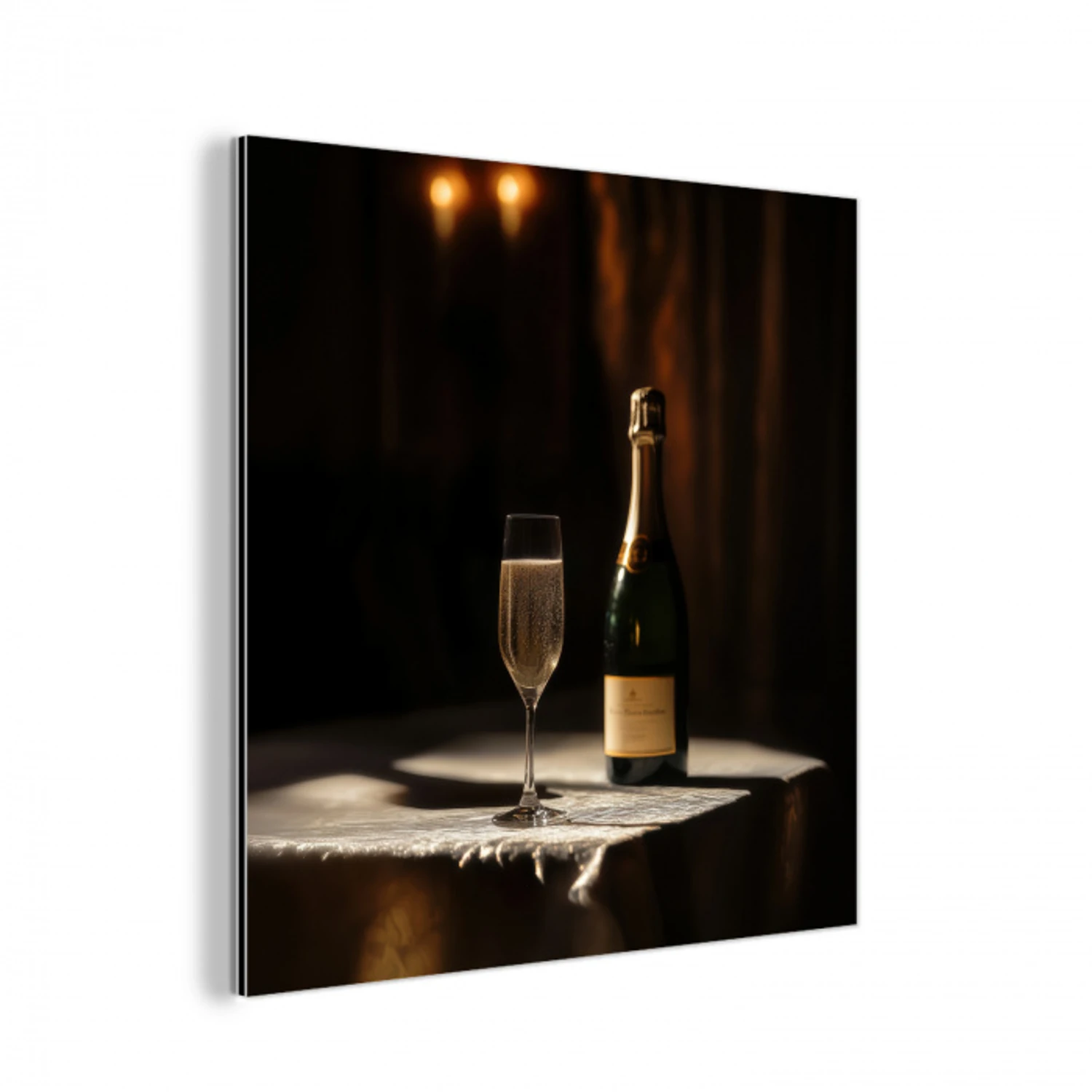 Prosecco - Bubbels - Sfeervol - Drank aluminium wit klein -3d