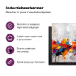 Abstract - Schilderij - Kleurrijk - Dynamisch Inductie beschermer vinyl 3mm middel -zzzzzzz-cc-usp