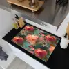 Roze - Patroon - Bloemen Inductie beschemer met haakjes klein 777 -sfeer1