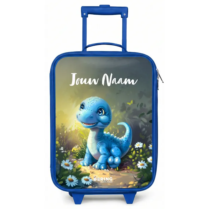 Branco Brontosaurus Kinderkoffer - Blauw klein -zz3dotto