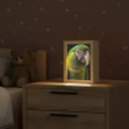 Ara - Portret - Groen Light Box met kabel (Kinderlampje) klein -sfeer1_kind