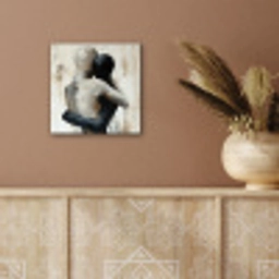 Abstract - Liefde - Zwart wit - Modern aluminium wit klein -sfeer4