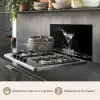 Martini - Spetters - Zwart - Glas keuken achterwand spatscherm klein -usp_FR