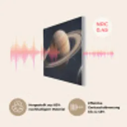 Planeten - Saturnus - Ruimte PET vilt klein -USP_DE