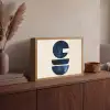 Vormen - Blauw - Abstract Light Box met batterij (Wandlamp) middel -sfeer2