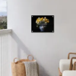 Quotes - Bloem - Tulp - Geel tuinposter los doek klein -sfeer8