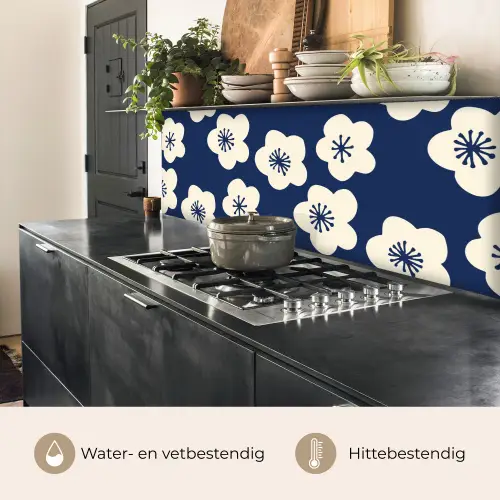 Sakura - Wit - Patroon - Japan keuken achterwand 2 middel 871 -usp_NL