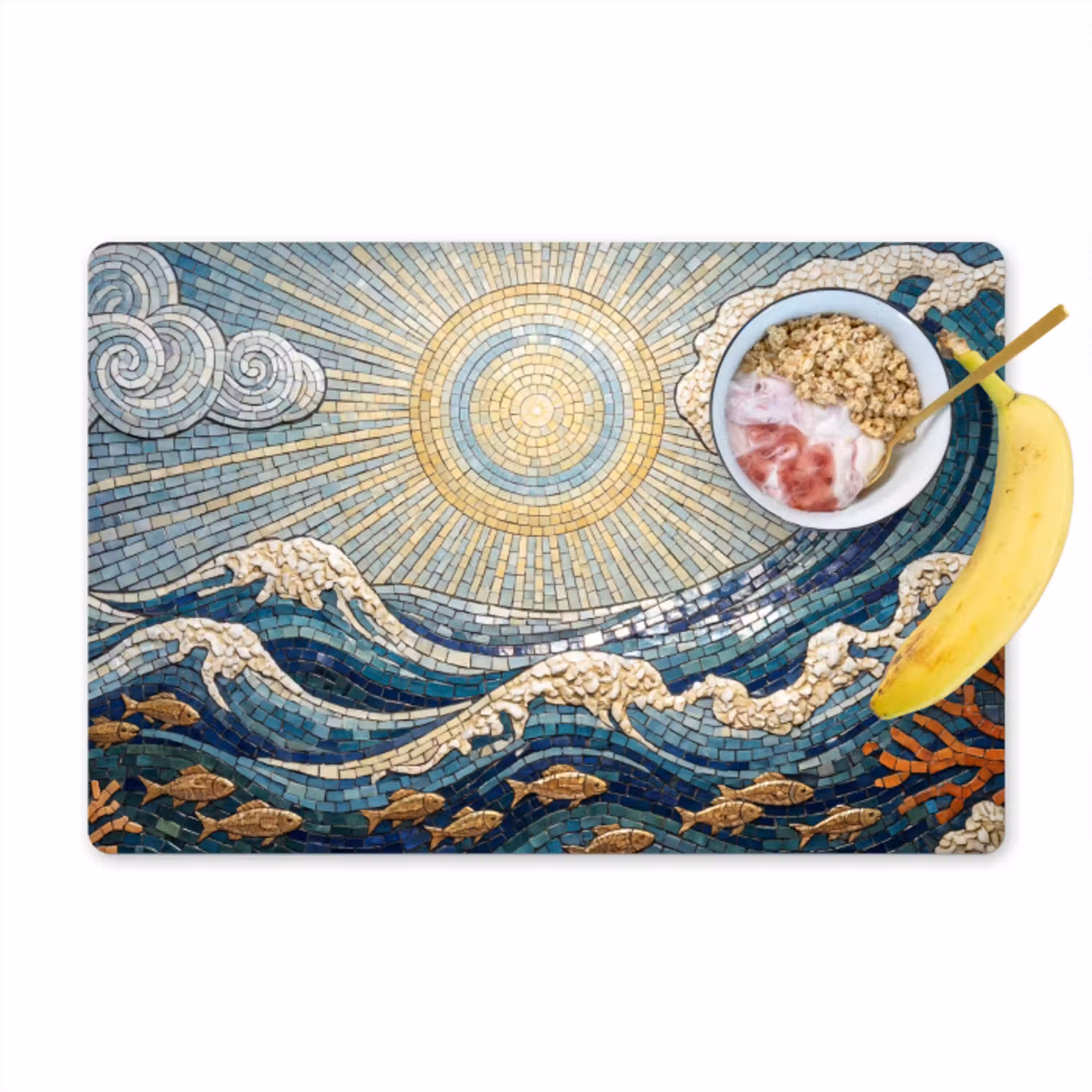 Onderwater - Koraal - Vis - Natuur - Kunst Placemat vinyl groot -zzzproduct_Kitchenyeah-website