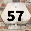 Geschilderd - Traditioneel Naambord Hexagon klein -sfeer2