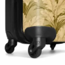 Palmbladeren - Klassiek - Groen NBS - Handbagage koffer - Volwassenen Unisex middel -wiel