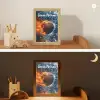 Basketbal - Vuur - Sport - Blauw - Oranje Light Box met kabel (Kinderlampje) klein -sfeer3_kind