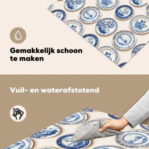 Borden - Bomen - Planten - Blauw Inductie beschemer met haakjes klein 777 -ky-schoon-nl