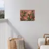 Kolibries - Bloemen - Groen - Roze tuinposter los doek klein -sfeer8