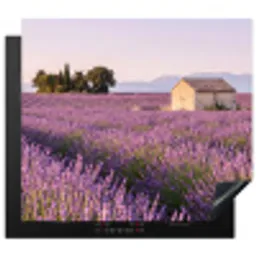 Lavendel - Landschap - Sereen - Paars Inductie beschermer vinyl 3mm middel -3d