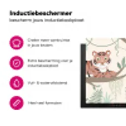 Jungle - Rustiek - Pastel Inductie beschermer vinyl 3mm klein -wsfeer2_website