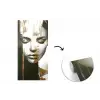 Ogen - Gezicht - Goud - Strepen fotobehang vinyl groot -3d