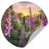 Vingerhoedskruid - Bloemen - Tuin Wandcirkel behangsticker klein -3d