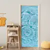 Water - Blauw - bubbels deurposter klein -sfeer4