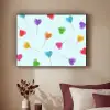 Lolly - Regenboog - Snoep Textielframe zwart klein -sfeer1
