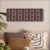 Plaid - Patroon - Zwart - Roze canvas 2cm klein 828 -sfeer1