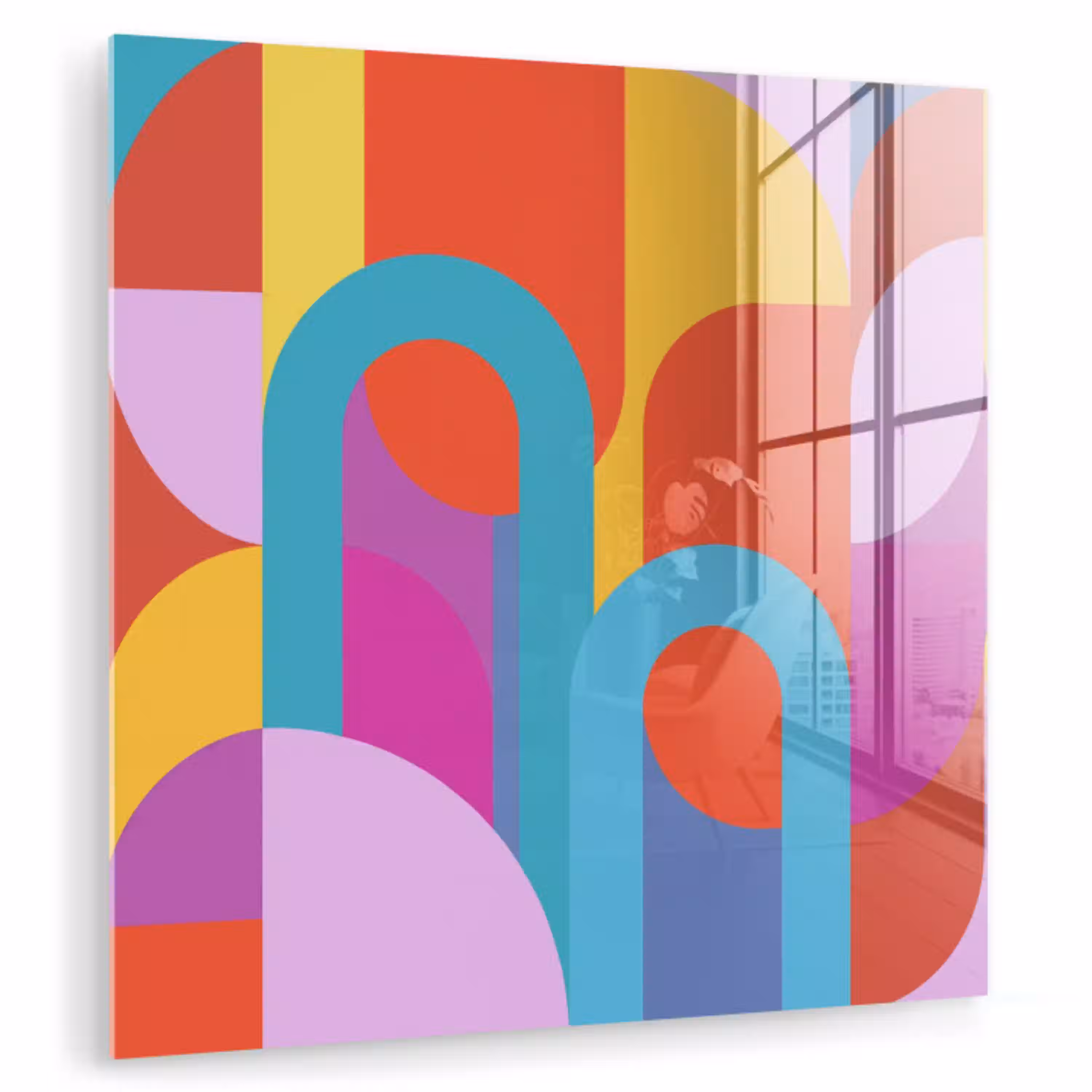 Abstract - Geometrie - Kleurrijk - Modern - Kunst plexiglas 5mm klein -zzzproduct_nieuw