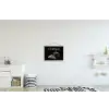 Koffie - Croissant - Tekst textielposter latten blank klein -kinderkamer