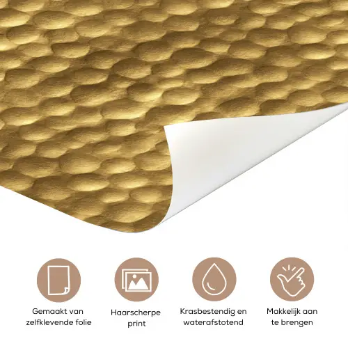 Metaal - Dynamisch - Goud deurposter klein 289 -closeup_NL