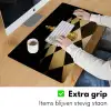 Schaakstuk - Koning - Schaakbord - Geblokt Muismat XXL klein -sfeer3