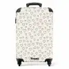 Valentijn hartenregen patroon zwart NBS - Handbagage koffer - Kinderen Unisex middel -productfoto_recht