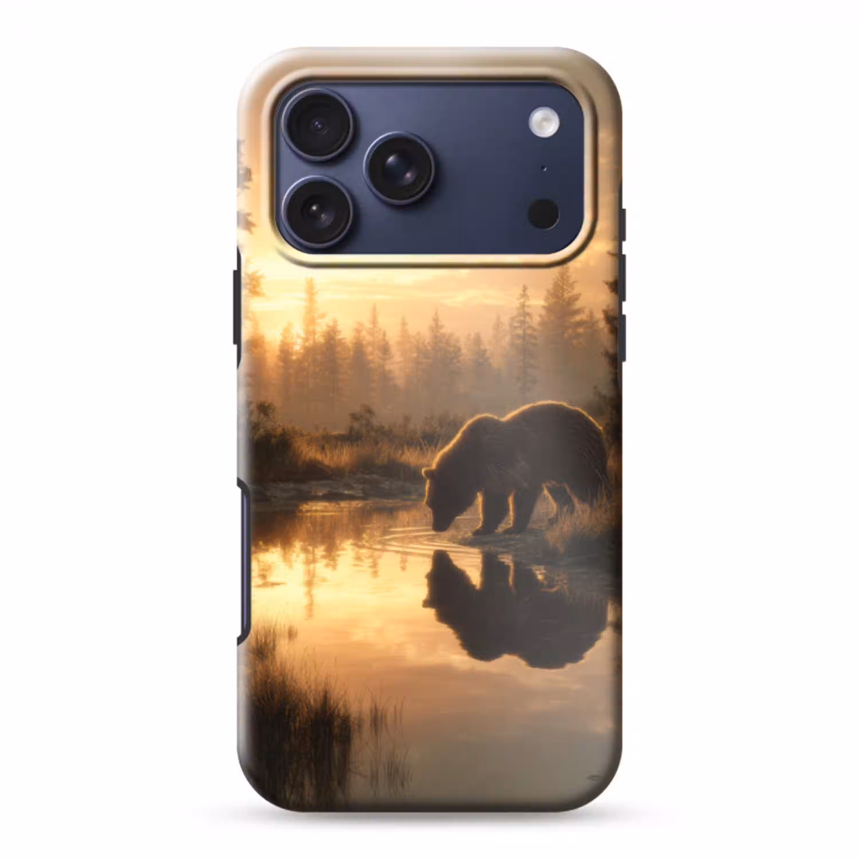 Beer - water - Bos - Ochtendlicht Toughcase MagSafe Apple iPhone 17 Pro Max klein -3d